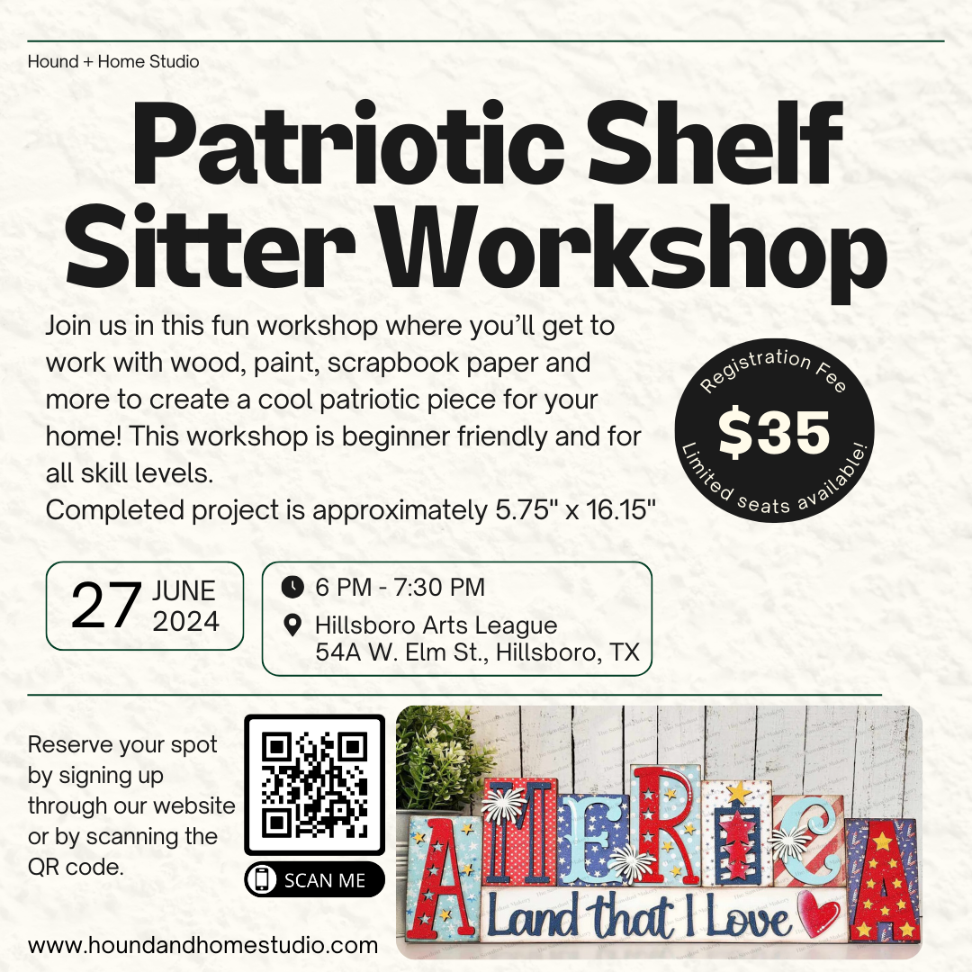 Patriotic Shelf Sitter Workshop