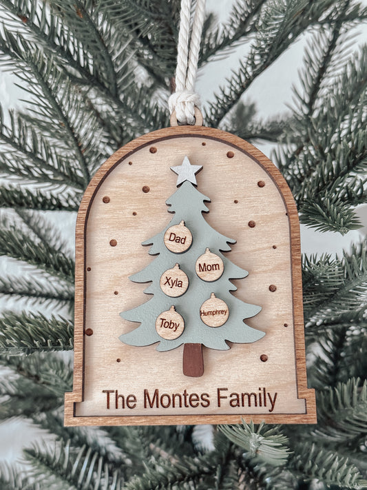 Personalized Family Tree Ornament